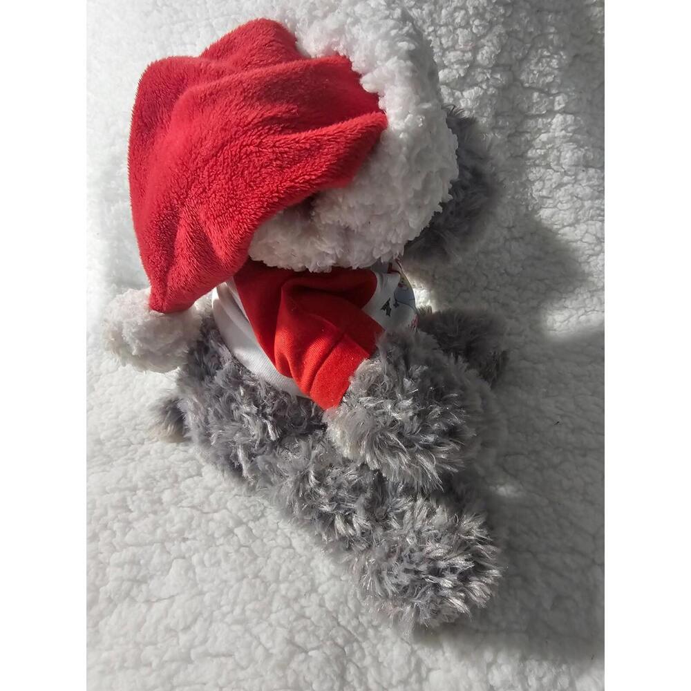 New Aurora Hippo Hippopotamus Plush Tonies Christmas Gray Bean Bag Hat & Top 9" - Picture 7 of 12